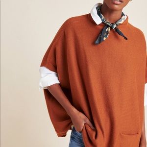 ANTHROPOLOGIE DYLAN MOCK NECK PULLOVER LARGE
